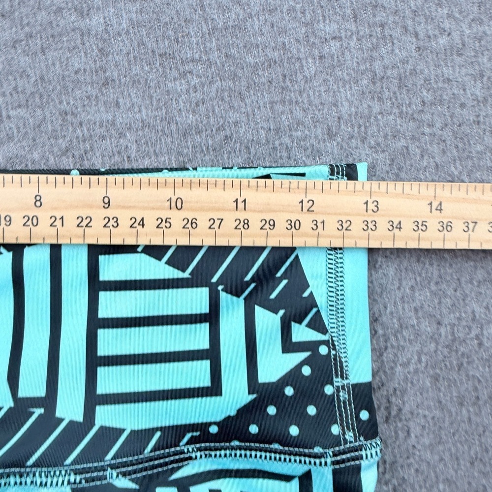 Lululemon Wunder Under‎ High-Rise Size 8 Leggings Teal Black Geometric Print 25" - Picture 7 of 8